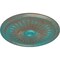 Ekena Millwork Juniper Ceiling Medallion (Fits Canopies up to 7"), Hnd-Painted Copper Green Patina, 36"OD x 1 1/2"P CM36JUCGS - alternate 2